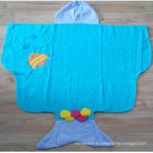 (BC-KB1008) High Quality 100% Cotton Terry Kids Cute Bathrobe